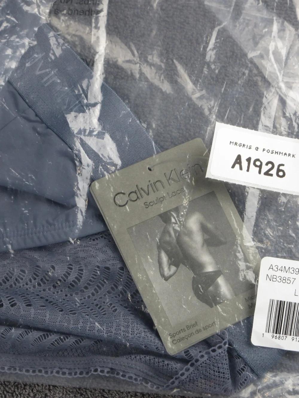 Calvin Klein Sculpt Lace men's sport briefs with lace back panel